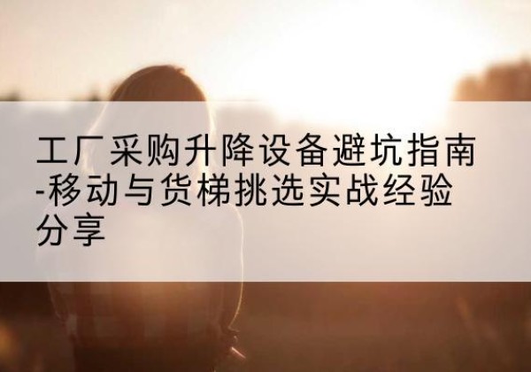 新绛移动式升降机怎么选-工厂采购升降设备避坑指南-移动与货梯挑选实战经验分享